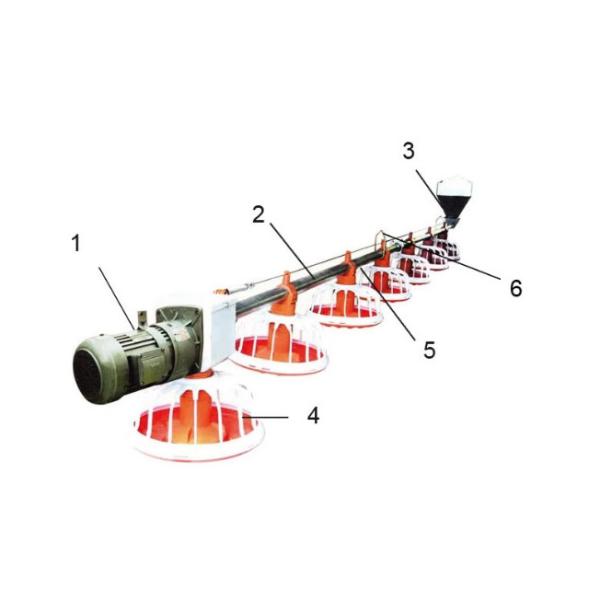 Buy cheap Poultry Automatic Broiler Feeding System For Floor Chicken House from wholesalers