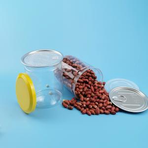 Airtight PET 0.5L Transparent Biscuits Plastic Food Jars