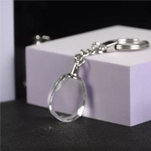Diffrent Shapes Of Crystal Keychain With 3d Laser Engravi...