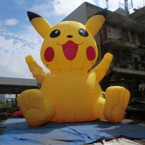 Buy cheap Yellow 6m  Oxford Inflatable Pikachu / Blow Up Pokemon Cartoon from wholesalers