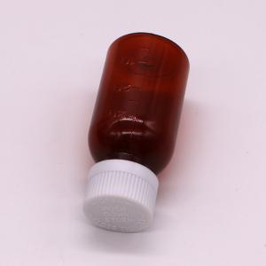 Buy cheap 30ml PET Amber Plastic Syrup Liquid Bottle with Tamper Proof Screw Cap Body Material PET from wholesalers