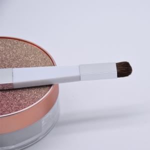 Buy cheap eye shadow integrated aluminum ferrite plastic handle flat brush from wholesalers