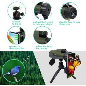 Buy cheap Army 12X55 12X60 Military Monocular Telescope With Phone Adapter from wholesalers