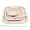 Buy cheap Compostable Sugarcane Bagasse Paper Round Plates 9 Inch 9" Greaseproof And Microwavable PFAS Disposable Plates from wholesalers