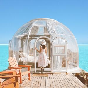 Buy cheap CE Certificate 6m Geodesic Dome Soundproof Garden Igloo Tent from wholesalers