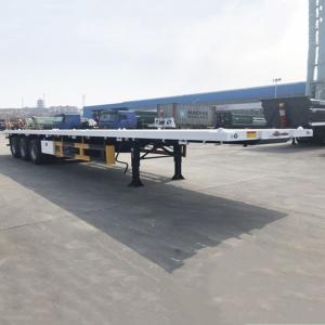 Buy cheap 50mm Kingpin 3 Axle 80T 40Ft Flatbed Container Trailer from wholesalers