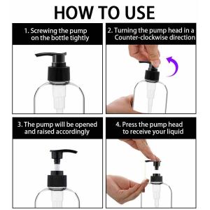 Buy cheap 16OZ/500ml Empty Plastic Pump Bottles Dispense Durable Refillable Containers from wholesalers