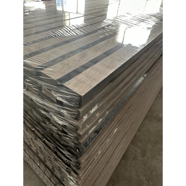 Quality Walnut Wood MDF Slatted Acoustic Panels Sound Absorbing For Interior Wall And Ceiling for sale