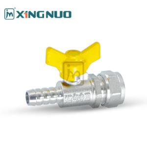 Buy cheap butterfly handle nickel Plated with socket Handle Bi directional Gas Ball Brass Valve Brass Ball Gas Valve from wholesalers