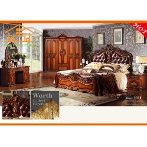 Buy cheap Custom made Factory corner Practical unique Deluxe mirror cabinet Easy to carry antique bedroom dresser furniture set from wholesalers