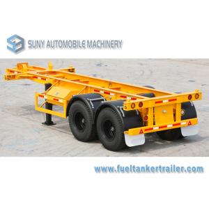 Buy cheap 20ft 25 Ton Flatbed Semi Trailer Skeleton Semi Trailer With Mechanical Suspension from wholesalers
