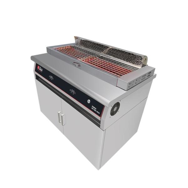 Quality Stainless Steel Electric Commercial Barbecue Grills with Downdraft Exhaust System for sale