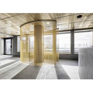 Buy cheap SGS Room Divider Aluminium Chain Fly Screen Custom Decorative With Pattern from wholesalers