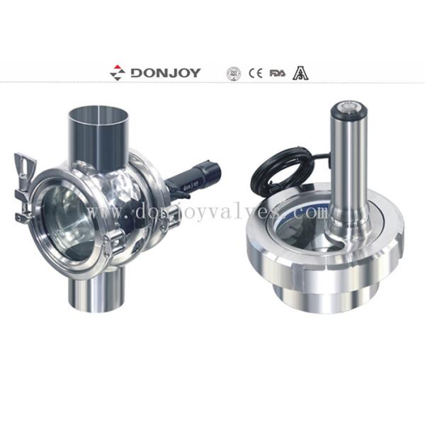 Quality Sus304 Sanitary Sight Glass With Ac110v Light Zero Dead Angle for sale