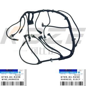 KBZE 6745-81-9230 6745-81-9250 KOMATSU SAA6D114E-3 ENGINE WIIRNG HARNESS FOR
