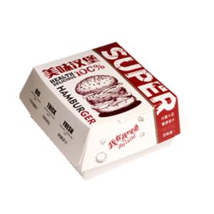 Card Paper Takeaway Food Containers , Paper Burger Box Recycled Materials