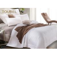 Buy cheap Square 800T 80S Hotel Duvet Bedding Pure White For Hilton Fair Price product