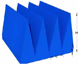 Buy cheap Polyurethane foam wedge absorbing material （LPPFA-W） from wholesalers