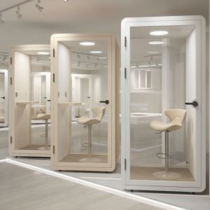 Buy cheap Portable Private Office Booths Small Mobile Phone Booth Adjustable With Steel Structure from wholesalers