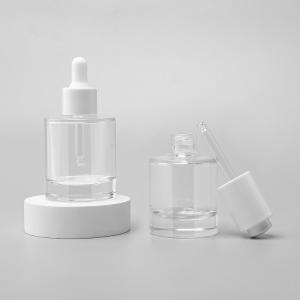 Buy cheap Serum Oil Dropper Glass Bottle Push Pump Clear Pipette 50ml from wholesalers