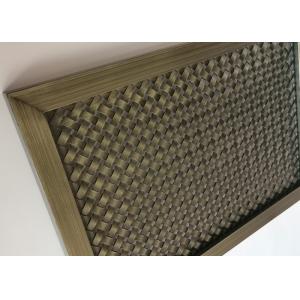 Buy cheap Frame Design Metal Architectural Wire Mesh Screen With Antique Copper from wholesalers