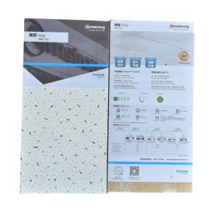 Quality Mineral Ceiling Tiles Powder Coated And Fireproof Materials 60x60 for sale