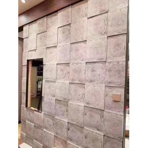 Buy cheap Polyurethane Tree Ring Wood Brown Cultured Stone Brick 1160x300x30mm from wholesalers