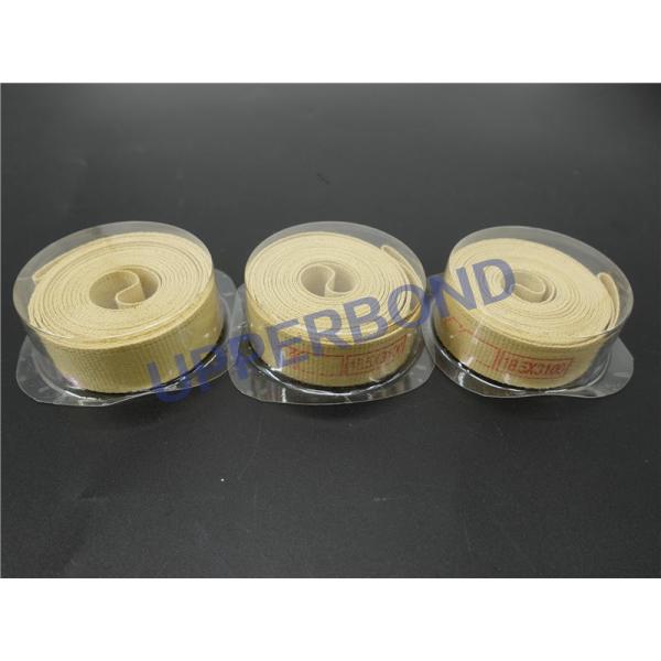 Quality Aramid Fiber MK8 Cigarette Machine Parts Conveyor Belt Yellow Garniture Tape for sale