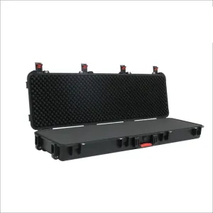Buy cheap Black Finish Plastic Gun Case with 2 Layers and 2 Keys from wholesalers