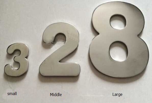 Metal House Letters & Numbers Mailboxes & Address Plaques Brushed Stainless