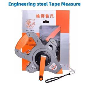 Buy cheap 30M 50M 100M Retractable Metric Tape Open Reel Long Steel Tape Measure Measuring Ruler Woodworking Construction Site Surveying from wholesalers