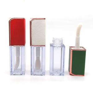 Buy cheap MSDS SGS 5ml Wand Black Square Lip Gloss Tubes Silk Printing from wholesalers