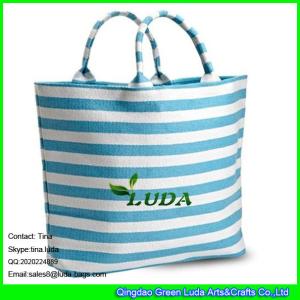 Buy cheap LUDA striped paper straw bag large lady beach straw bags from wholesalers