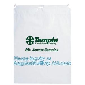 Biodegradable Environment friendly LDPE Plastic bags with DRAWSTRING closure
