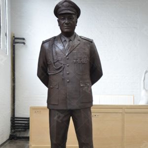 Buy cheap Bronze Sculpture Lifesize Army General with Patinated product