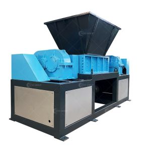 Double Shaft Plastic Bucket Shredder Machine with Video Outgoing-Inspection