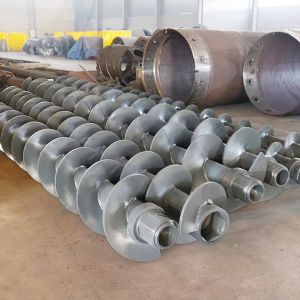 Buy cheap Custom stainless steel screw conveyor with helical shaft and blades Suitable for inclined conveying of dry powdery or small granular materials, or free-flowing substances. from wholesalers