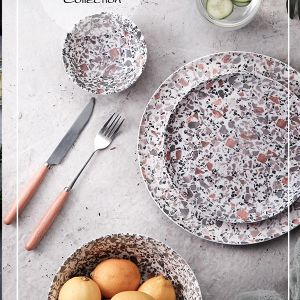 Buy cheap Magic Terrazo 11.5cm Fruit Dessert Fine China Dinnerware Set product