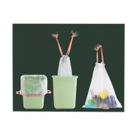 China W 400 x L 450 mm Auto-closing Draw-string Can Liners Garbage Bags Easy-closing Leak-Proof Trash Bags for sale