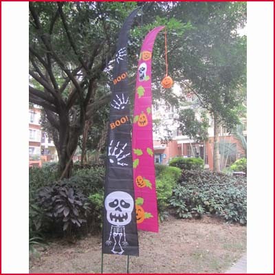 Buy cheap Halloween Garden Flag Skeleton and pumpkin from wholesalers