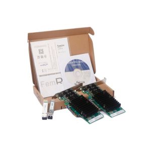 Buy cheap Femrice 10Gbps Dual Port Unidirectional Transmit Gigabit Ethernet Server Adapter PCIe x8 SFP+ Slots Network Controller from wholesalers