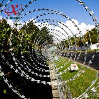 Buy cheap CBT BTO Razor Security Barbed Wire for Railway and Lawn with Single / Cross Coil product