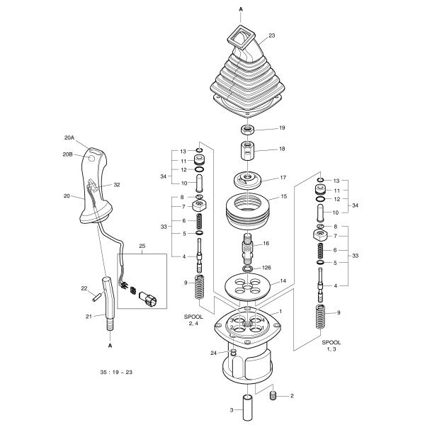 K9001999 Pilot Valve Seal Kit For Doosan Excavator DX420LC DX480LC DX520LC