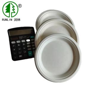 Buy cheap White Biodegradable Disposable Eco Friendly Dishes Bagasse Pulp Dinner Plates from wholesalers