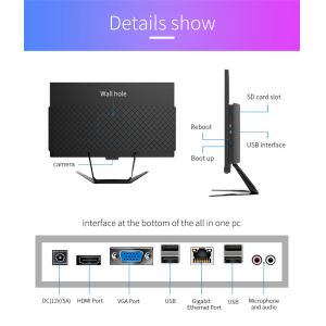 Buy cheap ODM 23.8 Inch Desktop AIO PC Motherboard HM65/HM87/HM410/HM310 Core I3 I5 I7 Touch Screen from wholesalers