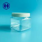 Buy cheap 500g 17.63oz Square Cosmetic Plastic Jar For Body Scrub Cream Baby Powder from wholesalers