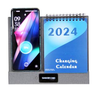 Buy cheap 2024 Custom 365 Day Calendar Multifunctional Wireless Charging Desk from wholesalers