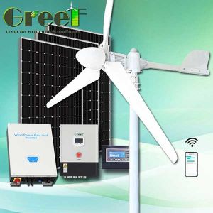 Buy cheap 3KW Easy Residential Grid Tie On/Off-grid Solar Hybrid Wind Turbine To Generate Electricity from wholesalers