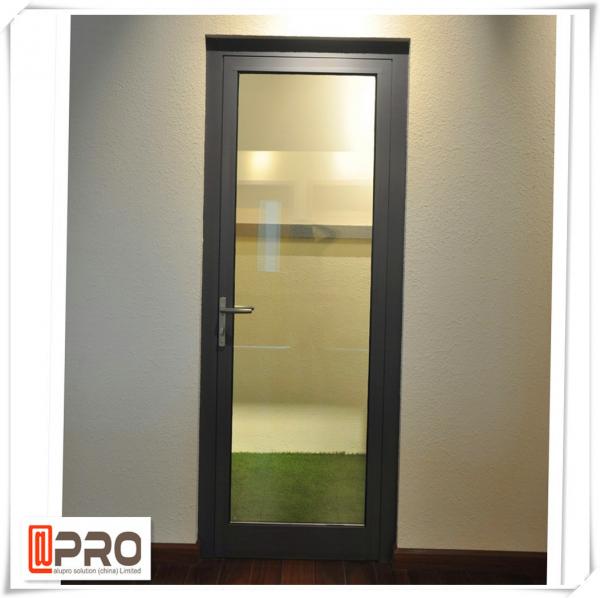 Buy cheap Multi Color Hinged Security Doors , Sound Insulation Aluminium Glass Front Door from wholesalers