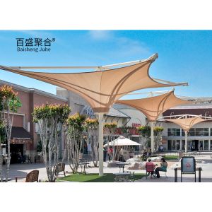 Buy cheap Sun Shade Tensile Membrane Architecture  400/350N/5CM Tear Strength from wholesalers